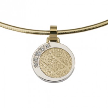 Dazzling zirconia or jaune/blanc