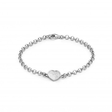 Bliss Heart bracelet argent 12mm