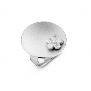 Sphere 6 flower argent 30mm