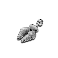 pendant, anhänger, hanger, fingerprint, fingerabdrück, vingerafdruk, angel, 3, gold, goud, white,