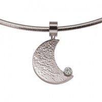 Moon zirconia argent