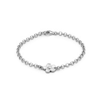 Bliss Flower bracelet argent 9mm