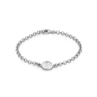 Bliss Round bracelet argent 9mm